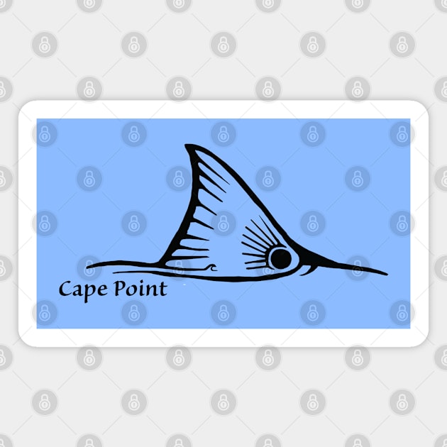 Red Drum Tail Cape Point NC Magnet by Trent Tides